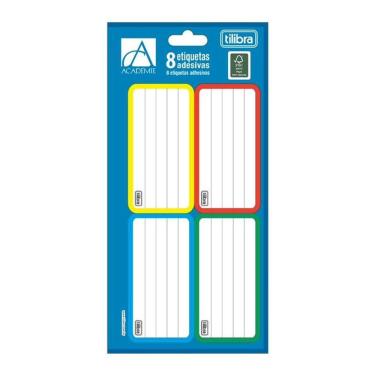 Imagem de Etiqueta escolar Académie c/ 8 unidades Tilibra