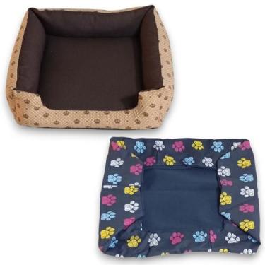 Imagem de cama pet cachorro médio caminha macia confortavavel e resistente com c