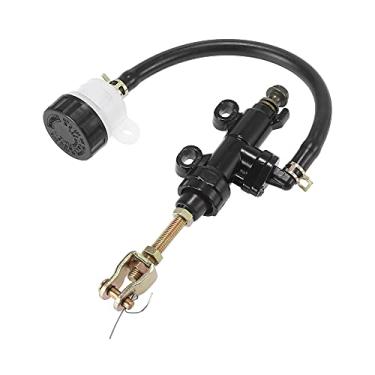 Imagem de Motoforti Bomba de cilindro mestre de freio traseiro com reservatório para motocicleta Dirt Bike Pit Bike ATV Preto