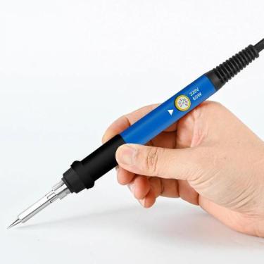 Imagem de Kit De Ferro De Solda Ajustável De Temperatura 60W Com Mini Cabo, Ferr