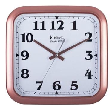 Imagem de Relogio de Parede Modern Analógico Rose Herweg