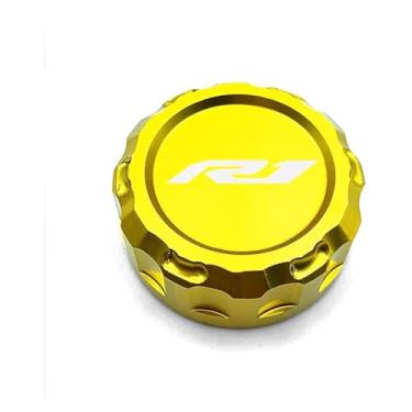 Imagem de Acessórios de motocicleta Tampa do cilindro do reservatório de fluido de freio traseiro compatível com Y&AMAHA YZF R1 R3 R6 R7 YZF-R1 YZF-R6 YZF-R3 YZF-R7 (R1 dourado)