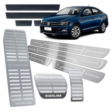 Imagem de Virtus Highline 2018/2020 Pedaleira Descanso Soleira Prata