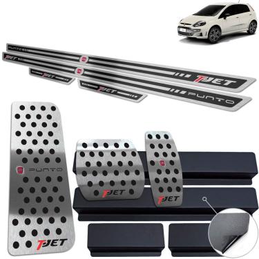 Imagem de Pedaleira Auto Soleira Descanso Punto T-Jet 2013 2017 Preto