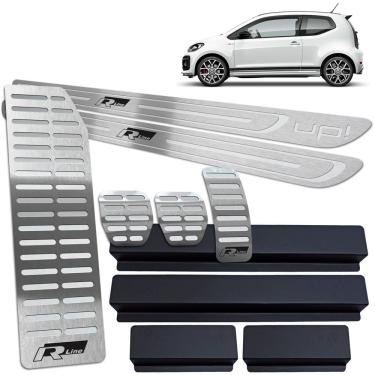 Imagem de Descanso Pedaleira Manual Soleira Prata BR Up R-line 2 Porta