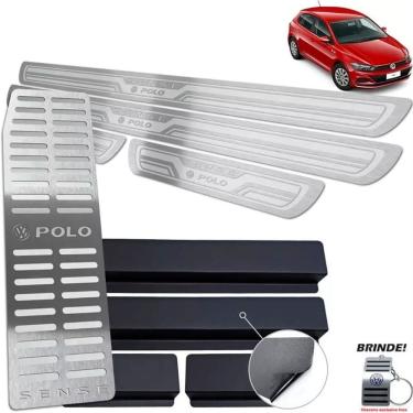 Imagem de Descanso + Soleiras Prata Auto Relevo Polo Sense Aço inox