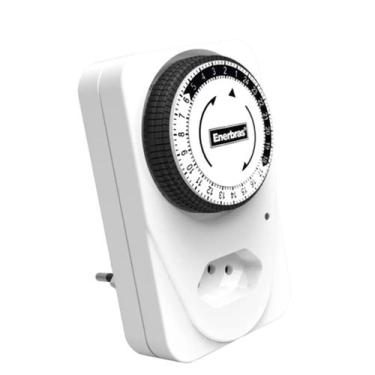 Imagem de Timer Temporizador Bivolt Analógico TM-EAP Com Plugue Enerbras 25085