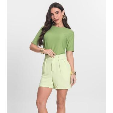 Imagem de Shorts Feminino Cós Duplo Air Flow Endless Verde, P, Verde