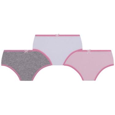 Imagem de Kit Infantil 3 Calcinhas Algodão Lobinha Lupo 18101-089, Sortida, M