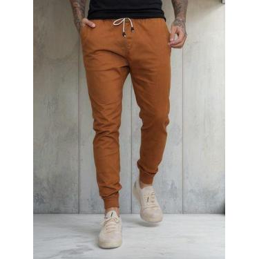 Imagem de Calça Jogger Masculina Sarja Masculina Punho Elástico - AZ04 JEANS, Ca