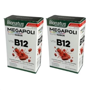 Imagem de Kit com 2 Megapoli Vita B12 com 60 Comprimidos Mastigáveis cada