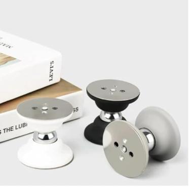 Imagem de Kit 2 Trava Porta Fixador Magnético Dupla Face Parafuso Prendedor Pequeno Segurador de Kit para 2 Portas -IT