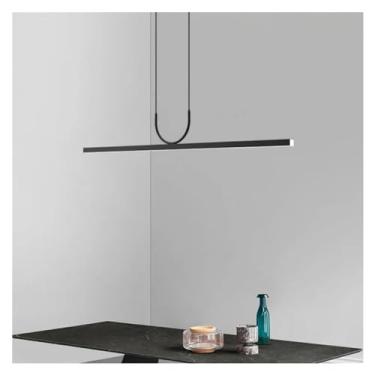 Imagem de Luminárias pendentes LED em ziguezague escandinavas modernas para sala de jantar, sala de chá, escritório, bar, simples e elegante para quarto e mesa de jantar