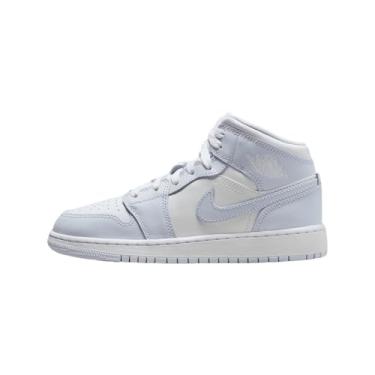 Imagem de Nike Tênis infantil Air Jordan 1 Mid, Cobalt Bliss/cinza neutro/branco, 18