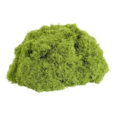 Imagem de XLWLLNJ Plantas Verdes Artificiais, 100 G, Planta Artificial para O Pátio, Decorativa, Plantas de Líquen Verde Artificial, para Vasos de Plantas, Artesanato, Luz Verde, Tamanho real