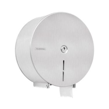 Imagem de Dispenser Porta Papel Higiênico De Rolo Banheiro Tramontina, Aço Inox 