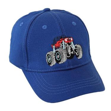 Imagem de Boné de beisebol LUCKYBUNNY Kids Cute Monster Truck bordado
