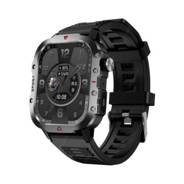 Imagem de Relógio Inteligente Militar Masculino À Prova D'Água Com GPS E Monitor