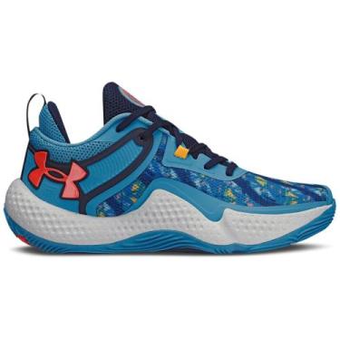 Imagem de Tênis de Basquete Masculino Under Armour Dagger, Azul, 48