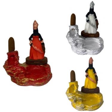 Imagem de Incensário Cascata Orixá Iansã em Resina 12cm- Escolha a Cor