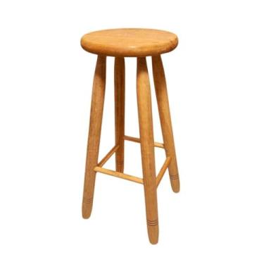 Imagem de Banquetas Alta, Kit Banquinhos Grande em Madeira Maciça 70cm Altura(1 Banco Grande)