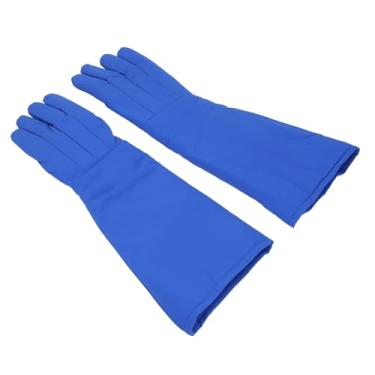 Imagem de Garosa Luvas Criogênicas Luvas de Proteção de Segurança para Nitrogênio Líquido GNL Gelo Seco -320 ℉ Com Material Taslan 58cm