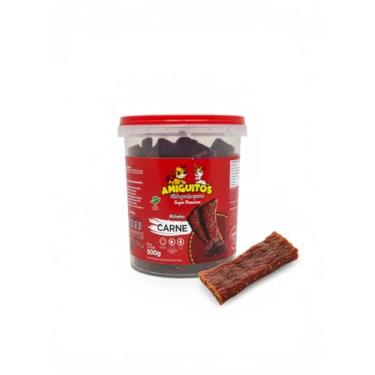 Imagem de Petisco Amiguitos Bifinho Super Premium para Cães, Sabor Carne, 500g, Macio
