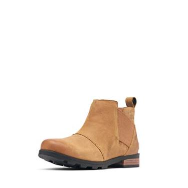 Imagem de Bota feminina Sorel Emelie Chelsea bico fechado cano curto