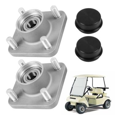Imagem de Conjunto de 2 peças de cubo de roda dianteira de carro de clube com rolamentos compatíveis com 2003 + carro de clube DS e substituição anterior 102357701
