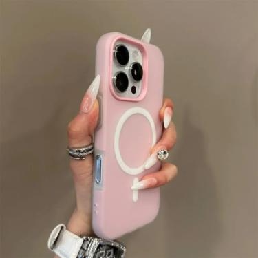 Imagem de Capa de celular 2 em 1 Candy Color para iPhone 17 Air 16 e 15 14 Plus 13 11 12 Pro Max, transparente, fosca e macia, leve