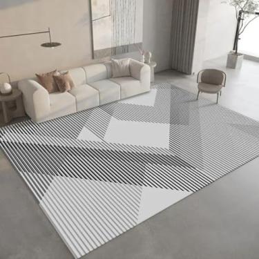 Imagem de Tapete para sala de estar, mesa de centro, sofá, almofada para chão, cabeceira do quarto, tapete para entrada, absorvente de água e resistente à sujeira (120 x 160 cm (3,9 x 5,3 pés/SJRF-118