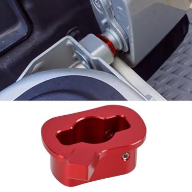 Imagem de Xomzema Kit de bucha de encaixe de dobradiça de porta traseira de alumínio vermelho atualizado para substituição de reparo do lado direito do passageiro do portão traseiro para Nissan Titan Pickup
