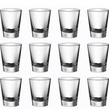 Imagem de Kit 30 unidades jogo de copos de dose de vidro pinga cachaça vodka teq