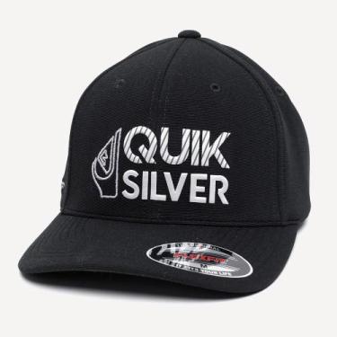Imagem de Boné Quiksilver Aba Curva Silver Transfer Emb SM26 Preto, Preto, M