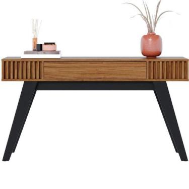 Imagem de Aparador Para Sala 136 Cm Com Gaveta Riv1525 Noce Milano Clb Noce Mila