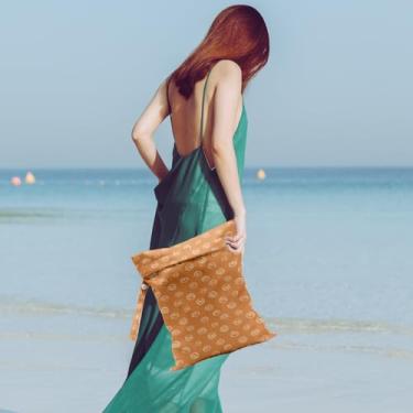 Imagem de Bolsa impermeável e úmida para roupas de banho, viagens, cosméticos, roupas sujas para piscina, ioga, academia, artigos de higiene, carrinho de bebê, bolsas de praia de viagem reutilizáveis (fatias de