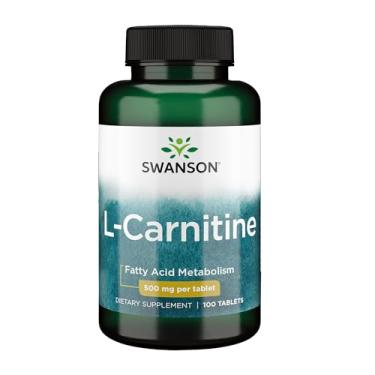 Imagem de L-Carnitina 500mg Swanson 100 Tablets Importado