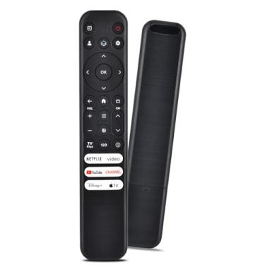 Imagem de Somente para substituição de controle remoto TCL Google TV, RC813 compatível com TCL QM8/QM7/Q7/Q6/Q5/S5/S4/S3 4K UHD HDR LED QLED QD-Mini Smart TVs Full-HD