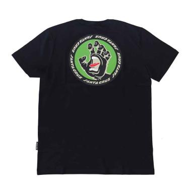 Imagem de Camiseta Santa Cruz Screaming Hand Insignia - Preto-Masculino