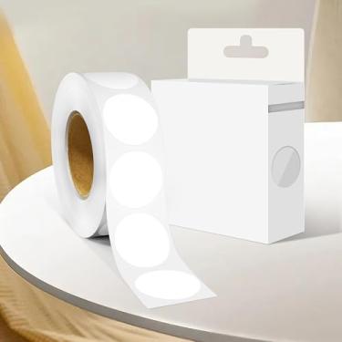 Imagem de Adesivo redondo de 2,5 cm com código de cores, 1000 adesivos de rolo de pontos, etiquetas de círculo branco para escritório e casa