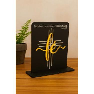 Imagem de Decoração Fé Acrílica Premium  O Senhor é meu pastor Salmo 23 - Acrina