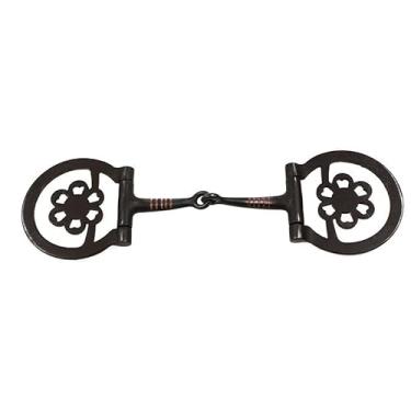 Imagem de harayaa Argola em D decorativa para freio de cavalo, fácil de usar, ideal para treinamento e arreios.