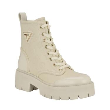 Imagem de Guess Bota feminina Shun Combat, Marfim 150, 36