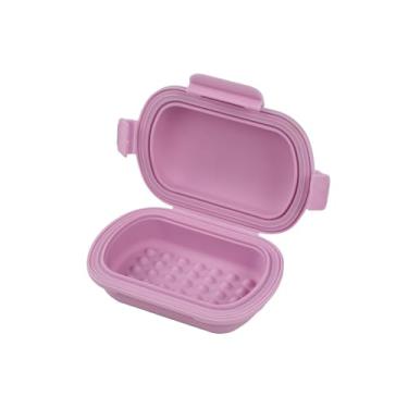 Imagem de Estojo de sabão de viagem flip-top, caixa portátil resistente a vazamentos, sabão à prova de vazamento para armazenamento de bar, suporte compacto para academia, 1 pacote