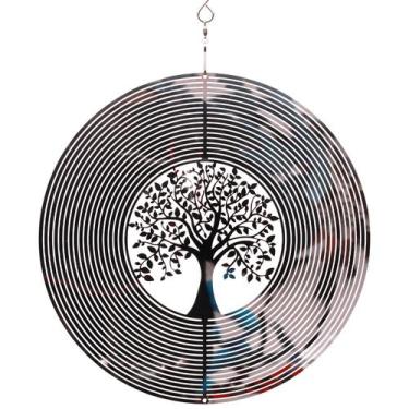 Imagem de Wind Spinner SPRING SONG Tree of Life em aço inoxidável 3D