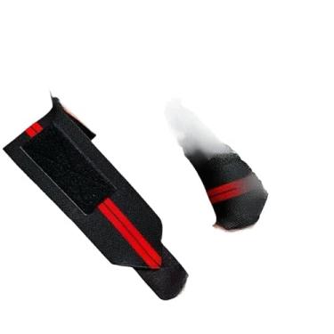 Imagem de Munhequeira Pulso de Suporte Profissional e Academia - Protetor de Punho para Treino Intenso(Preto C/Vermelho)