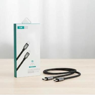 Imagem de Cabo De Carregamento E Transferência De Dados USB Tipo C E Lighttning 