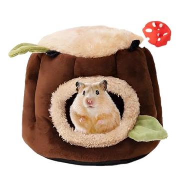 Imagem de LYART Roupa de cama para hamster de porquinho da índia ou esconderijo para camundongos, ratos, furão, coelhinho, penugem, cama, casa, gaiola, acessórios, coelhos anões, ouriço, dragão, barbudo, roupa