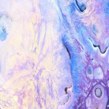 Imagem de Quadro Decorativo Luxo Sparkling Abstract Liquid Art Violet Arte Moderna para Parede 30x30cm