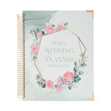Imagem de Agenda de casamento para noiva, livro e organizador de casamento, caderno de planejamento nupcial com calendário de contagem regressiva de casamento, presente de noivado exclusivo para casais